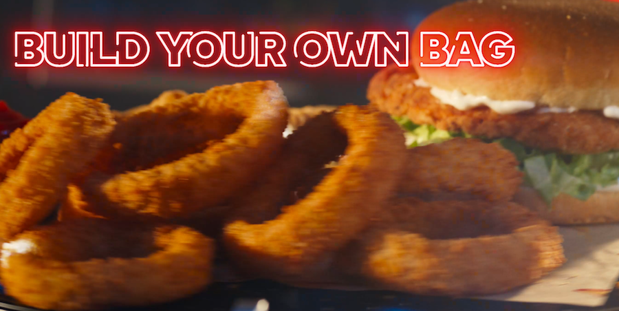 carl's jr hardees onion rings text build your own bag