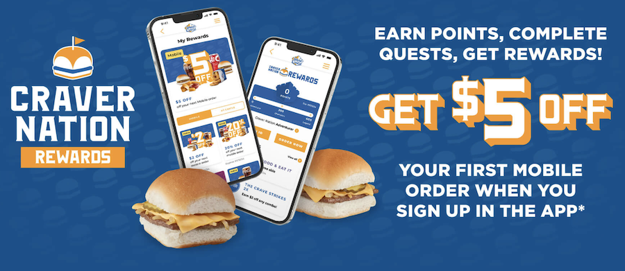 white castle craver nation app promo
