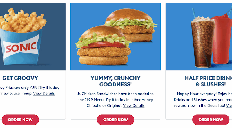 Deals at Sonic June 2025