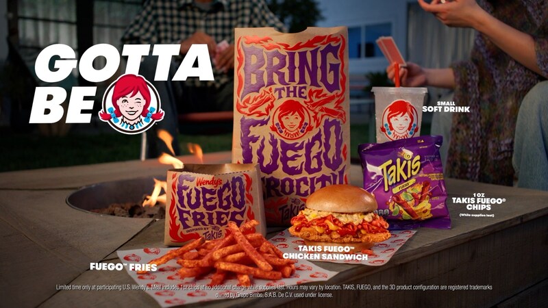 wendys and takis deal meal with text "gotta be"